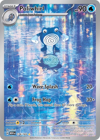 Poliwhirl - 176 (Scarlet and Violet: 151) Near Mint Holofoil