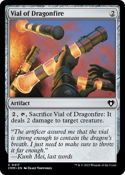 Vial of Dragonfire (Commander Masters) Light Play