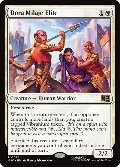 Dora Milaje Elite (Surge Foil) (Commander: Marvel Super Heroes) Near Mint Foil