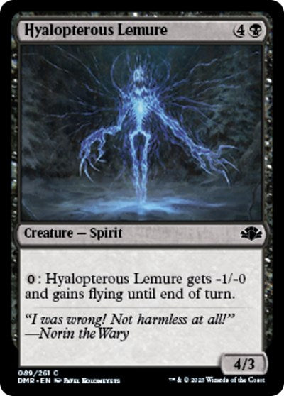 Hyalopterous Lemure (Dominaria Remastered) Light Play Foil