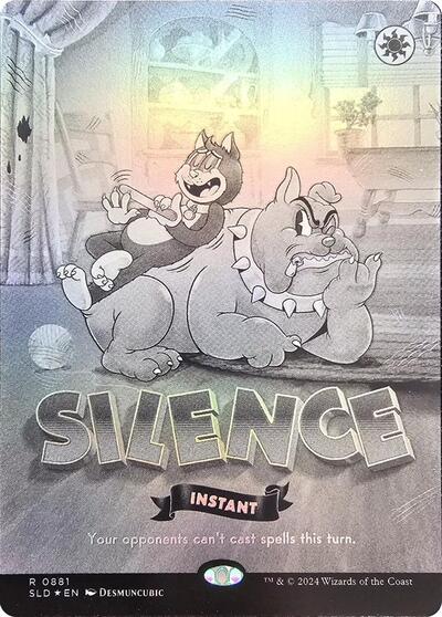 Silence (0881) (Black & White Foil) (Secret Lair) Near Mint Foil