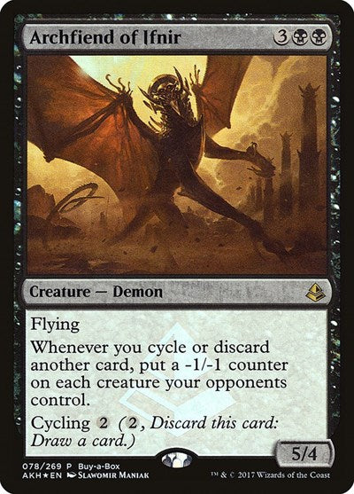 Archfiend of Ifnir (Promos: Buy-A-Box) Light Play Foil