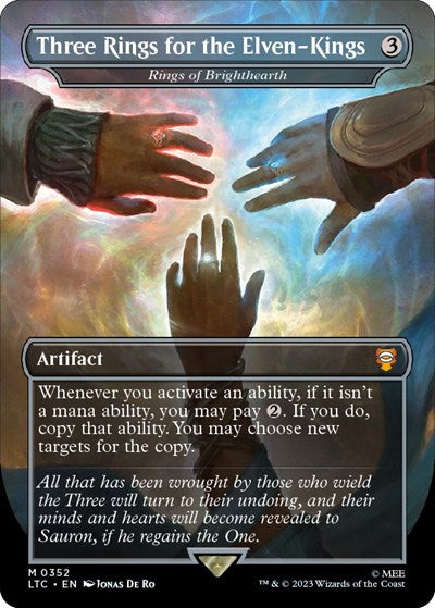 Three Rings for the Elven-Kings - Rings of Brighthearth (Commander: The Lord of the Rings: Tales of Middle-earth) Near Mint Foil