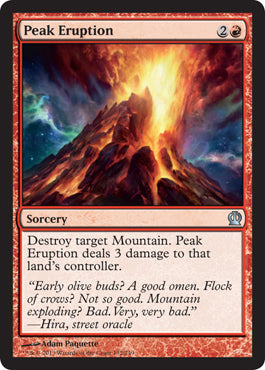 Peak Eruption (Theros) Light Play Foil