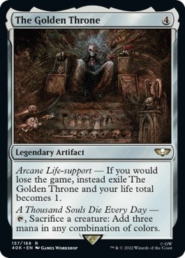 The Golden Throne (Surge Foil) (Universes Beyond: Warhammer 40K) Near Mint Foil