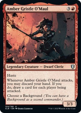 Amber Gristle O'Maul (Commander Legends: Battle for Baldur's Gate) Light Play Foil