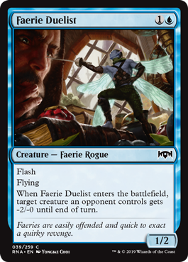 Faerie Duelist (Ravnica Allegiance) Light Play Foil