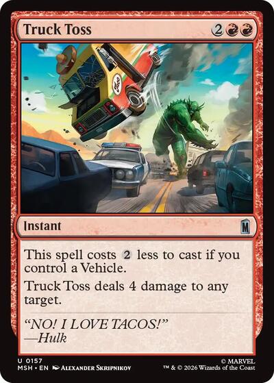 Truck Toss (Marvel Super Heroes) Near Mint Foil