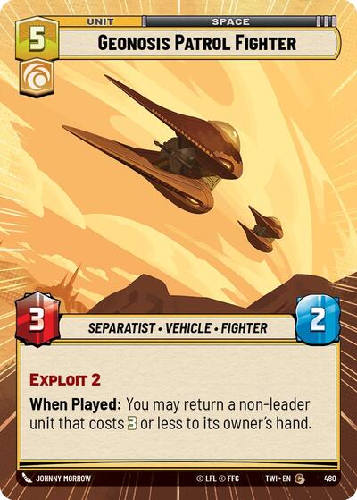 Geonosis Patrol Fighter (Hyperspace) (Twilight of the Republic) Near Mint Foil