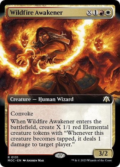 Wildfire Awakener (Extended Art) (Commander: March of the Machine) Near Mint