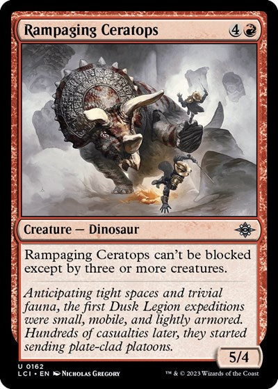 Rampaging Ceratops (The Lost Caverns of Ixalan) Near Mint Foil