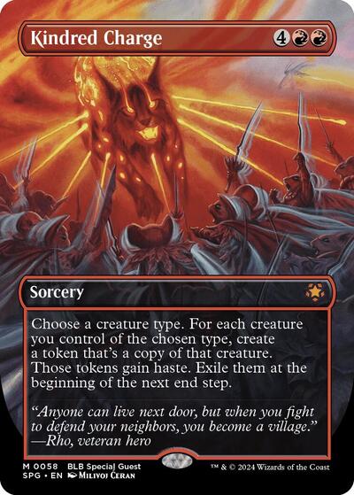 Kindred Charge (Borderless) (Special Guests) Near Mint Foil