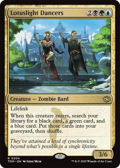 Lotuslight Dancers (Tarkir: Dragonstorm) Medium Play Foil