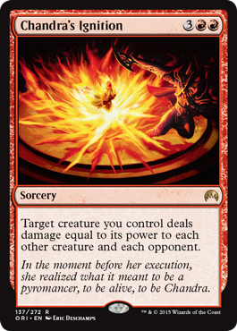Chandra's Ignition (Magic Origins) Damaged / Poor