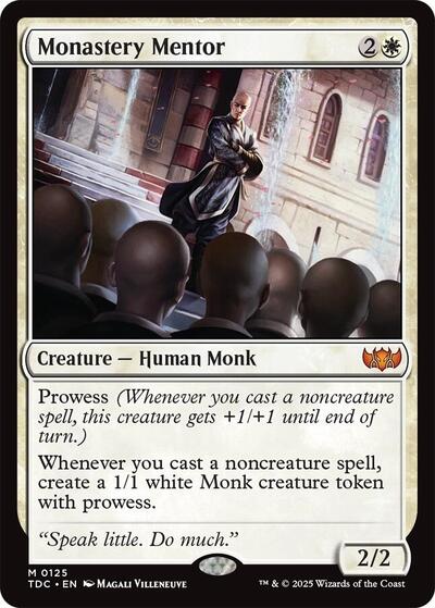 Monastery Mentor (Commander: Tarkir: Dragonstorm) Light Play