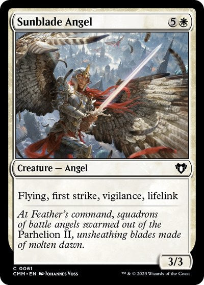 Sunblade Angel (Commander Masters) Near Mint Foil