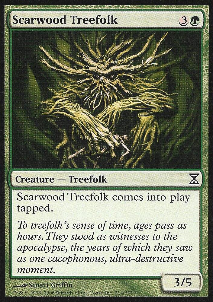 Scarwood Treefolk (Time Spiral) Light Play