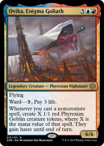 Ovika, Enigma Goliath (Phyrexia: All Will Be One) Near Mint Foil