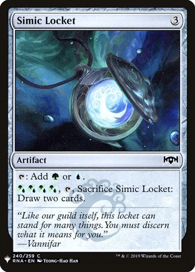 Simic Locket (Mystery Booster) Light Play