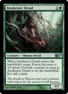 Awakener Druid (Magic 2010 Core Set) Medium Play Foil