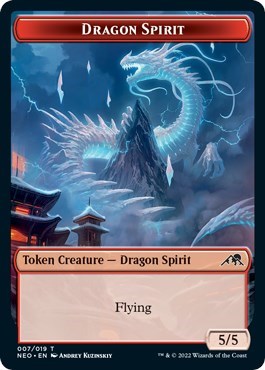 Dragon Spirit Token (Kamigawa: Neon Dynasty) Near Mint