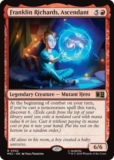 Franklin Richards, Ascendant (Surge Foil) (Commander: Marvel Super Heroes) Near Mint Foil
