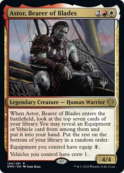 Astor, Bearer of Blades (Promo Pack: Dominaria United) Light Play