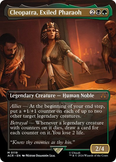 Cleopatra, Exiled Pharaoh (Borderless) (Universes Beyond: Assassin's Creed) Light Play