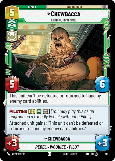 Chewbacca Faithful First Mate (Foil) (Jump to Lightspeed) Near Mint Foil