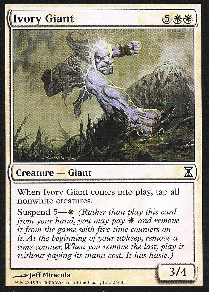 Ivory Giant (Time Spiral) Light Play