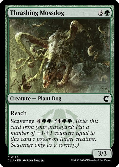 Thrashing Mossdog (Ravnica: Clue Edition) Near Mint