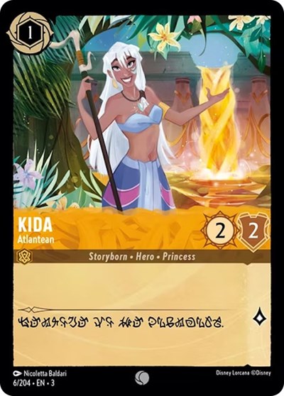 Kida - Atlantean (Into the Inklands) Near Mint Cold Foil