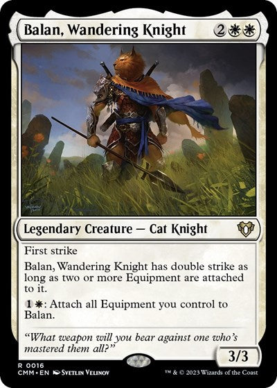 Balan, Wandering Knight (Commander Masters) Light Play