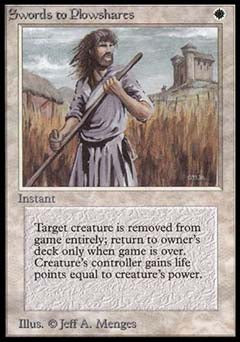 Swords to Plowshares (Beta) Light Play