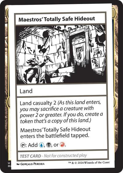 Maestros' Totally Safe Hideout (Mystery Booster 2 Playtest Cards) Light Play