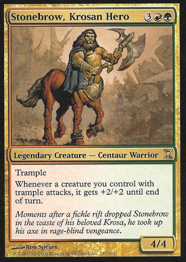 Stonebrow, Krosan Hero (Time Spiral) Heavy Play