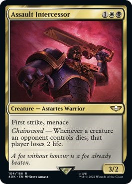 Assault Intercessor (Surge Foil) (Universes Beyond: Warhammer 40K) Near Mint Foil