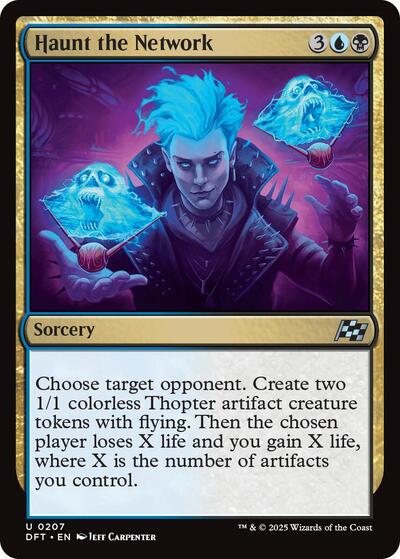 Haunt the Network (Aetherdrift) Light Play Foil