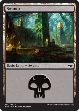 Swamp (181) (Fate Reforged) Light Play Foil