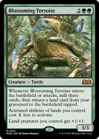 Blossoming Tortoise (Promo Pack: Wilds of Eldraine) Near Mint Foil