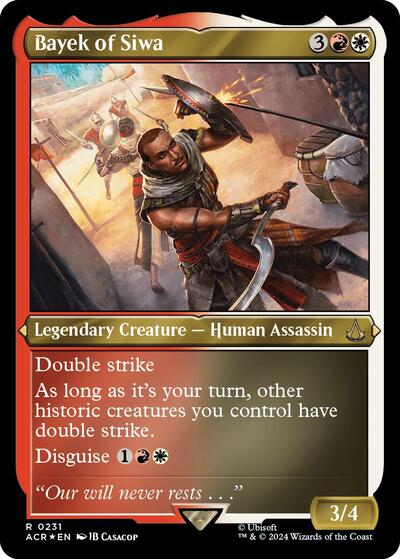 Bayek of Siwa (Foil Etched) (Universes Beyond: Assassin's Creed) Light Play Foil