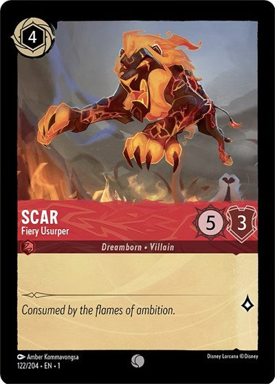 Scar - Fiery Usurper (The First Chapter) Near Mint Cold Foil