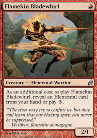 Flamekin Bladewhirl (Lorwyn) Medium Play Foil