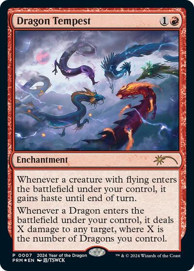 Dragon Tempest (Year of the Dragon 2024) (Standard Showdown Promos) Light Play Foil