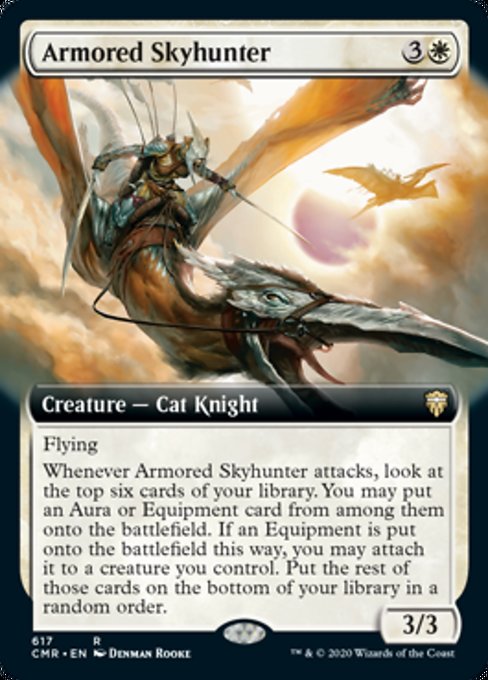Armored Skyhunter (Extended Art) (Commander Legends) Light Play Foil