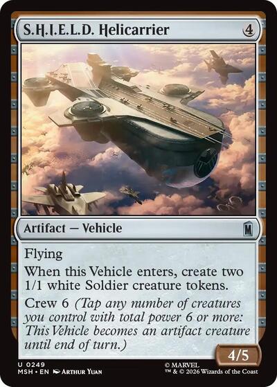S.H.I.E.L.D. Helicarrier (Marvel Super Heroes) Near Mint Foil