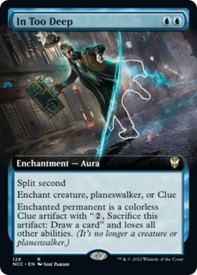 In Too Deep (Extended Art) (Commander: Streets of New Capenna) Light Play