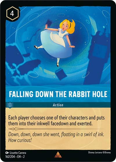 Falling Down the Rabbit Hole (Rise of the Floodborn) Near Mint Cold Foil