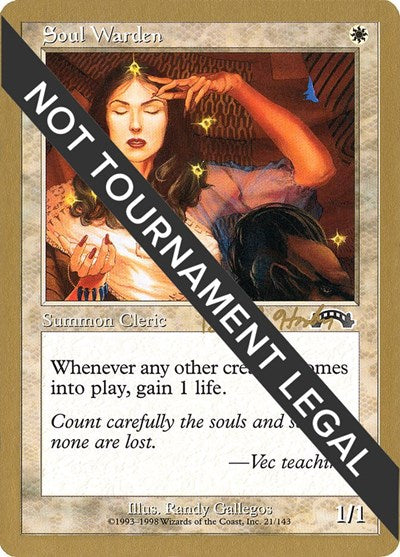 Soul Warden - 1998 Brian Hacker (EXO) (World Championship Decks) Light Play