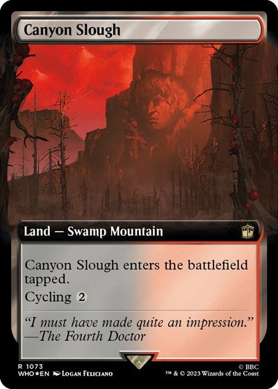 Canyon Slough (Extended Art) (Surge Foil) (Universes Beyond: Doctor Who) Light Play Foil